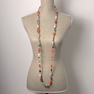 Genuine stone necklace